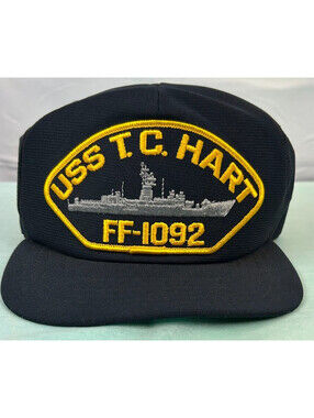 USS T.C. Hart FF-1092 US Navy Blue Adjustable Hat Cap